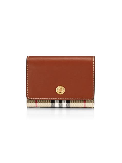 Burberry Lancaster Check & Leather Tri